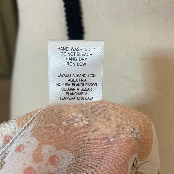 Love Tree kimono cover up sheer boho mid length ruffled sleeve large - Picture 8 of 10